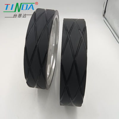 چرخ لاستیکی سفارشی با مقاومت در برابر فرسایش و قطر سفارشی برای تجهیزات اتوماسیون نقاشی
