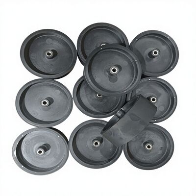 چرخ غلتکی لاستیکی ضد پیری با هسته فلزی سفارشی ساخته شده برای استفاده مداوم سنگین و قابلیت اطمینان طولانی مدت