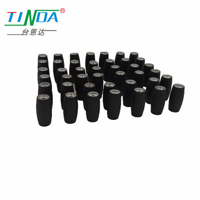 چرخ چرخ لاستیکی هسته فلزی سفارشی برای چرخ های ربات همه جهت