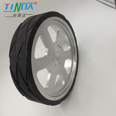 چرخ لاستیکی سفارشی با مقاومت در برابر فرسایش و قطر سفارشی برای تجهیزات اتوماسیون نقاشی