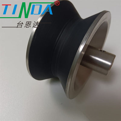 OEM چرخ های پوشش لاستیکی ضد لباس V-groove برای حرکت راهنما