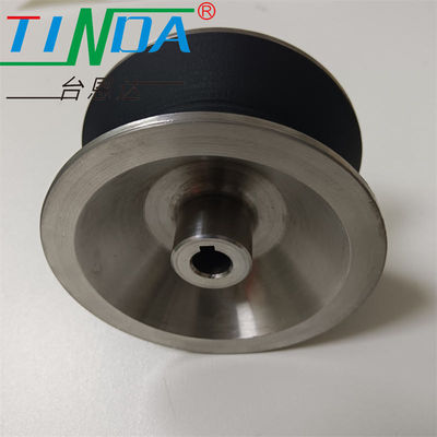 OEM چرخ های پوشش لاستیکی ضد لباس V-groove برای حرکت راهنما
