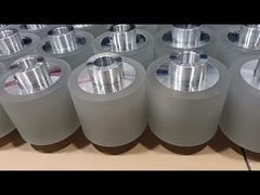 چرخ چرخ لاستیکی با طراحی فولاد ضد زنگ سفارشی با سطح کم سر و صدا