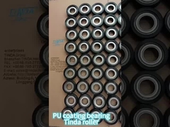 چرخ رولر لاستیکی آلومینیومی با سطح پلی اورتان